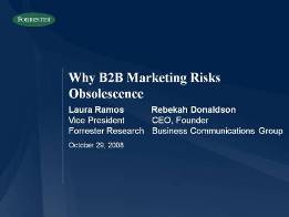 Why B2B Marketing Risks Obsolescence